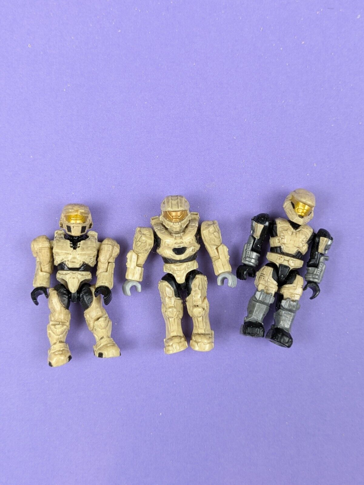 HALO Mega Bloks Construx UNSC Tan Spartan, Desert Marine Spartan, Mark V Spartan