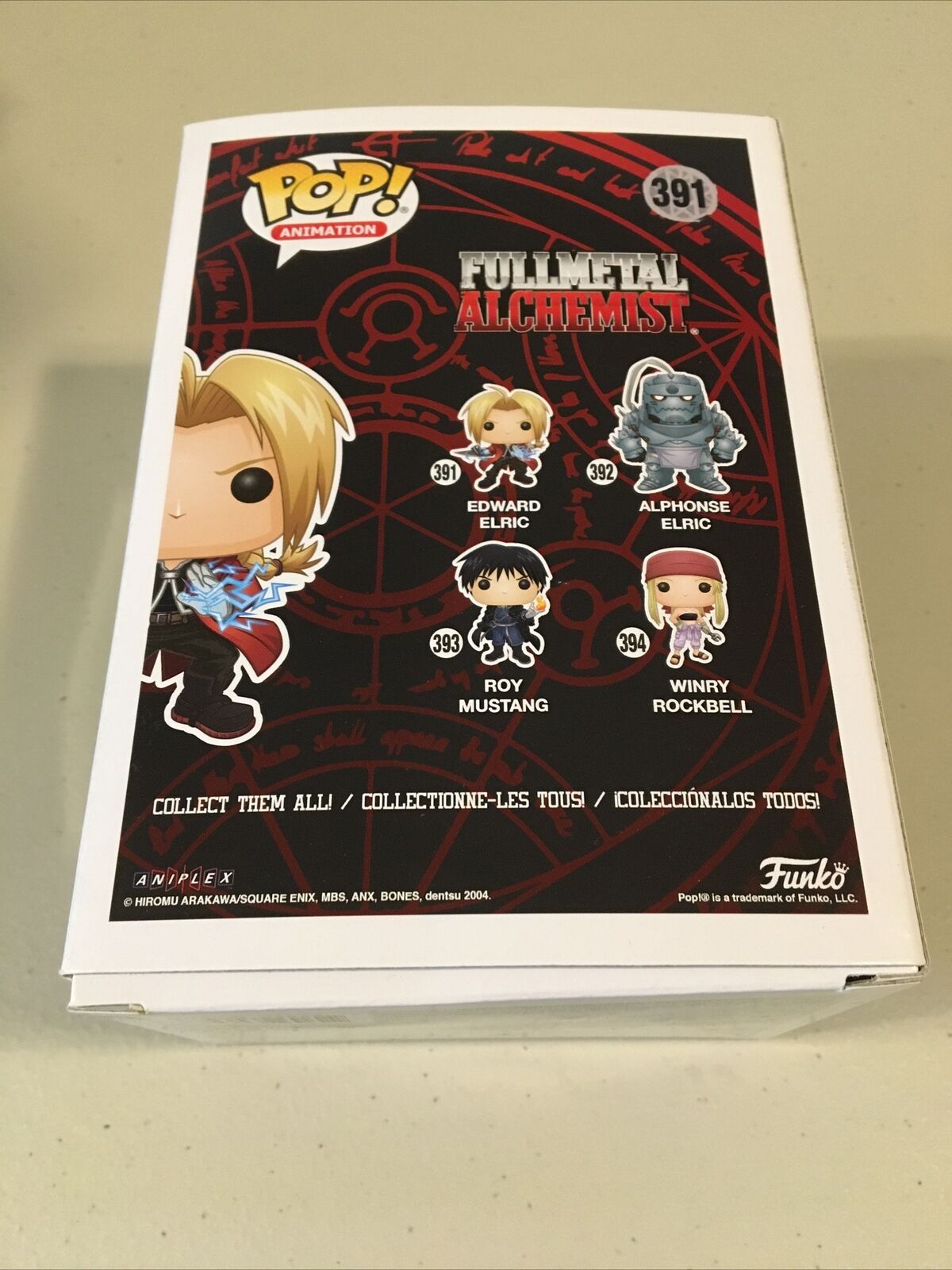 **BRAND NEW** FUNKO POP Fullmetal Alchemist: Edward Elric #391 **FAST SHIPPING**