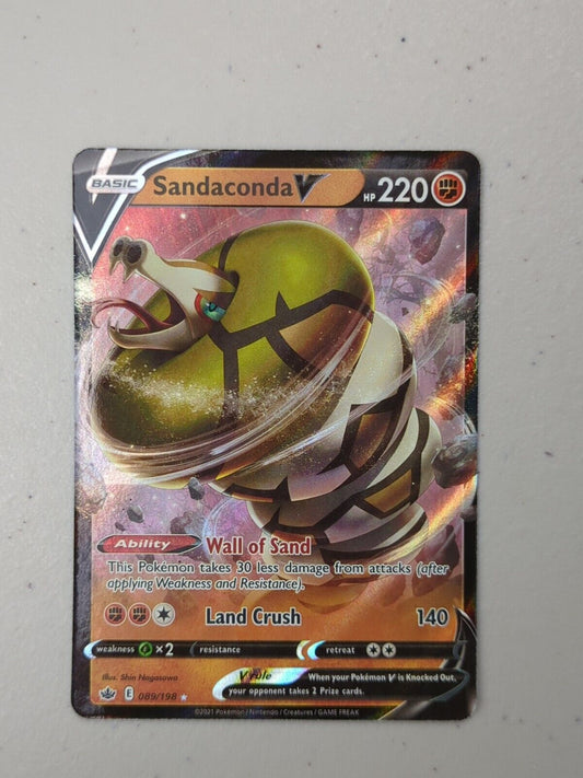 Sandaconda V - 089/198 - Ultra Rare Chilling Reign - Pokemon Card - NM