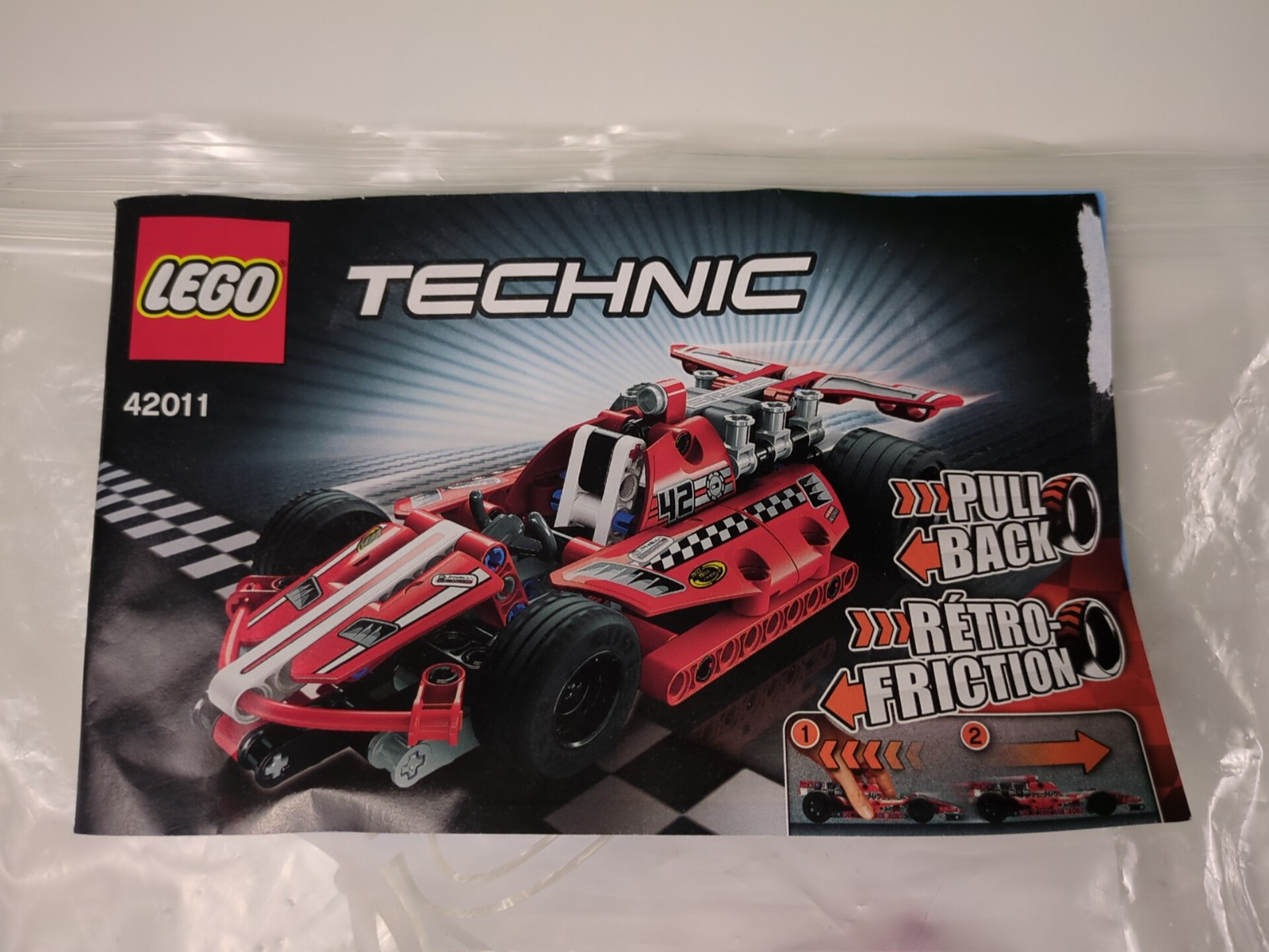 Lego Technic: Model: Race: Race Car Set 42011 - w/ Instructions