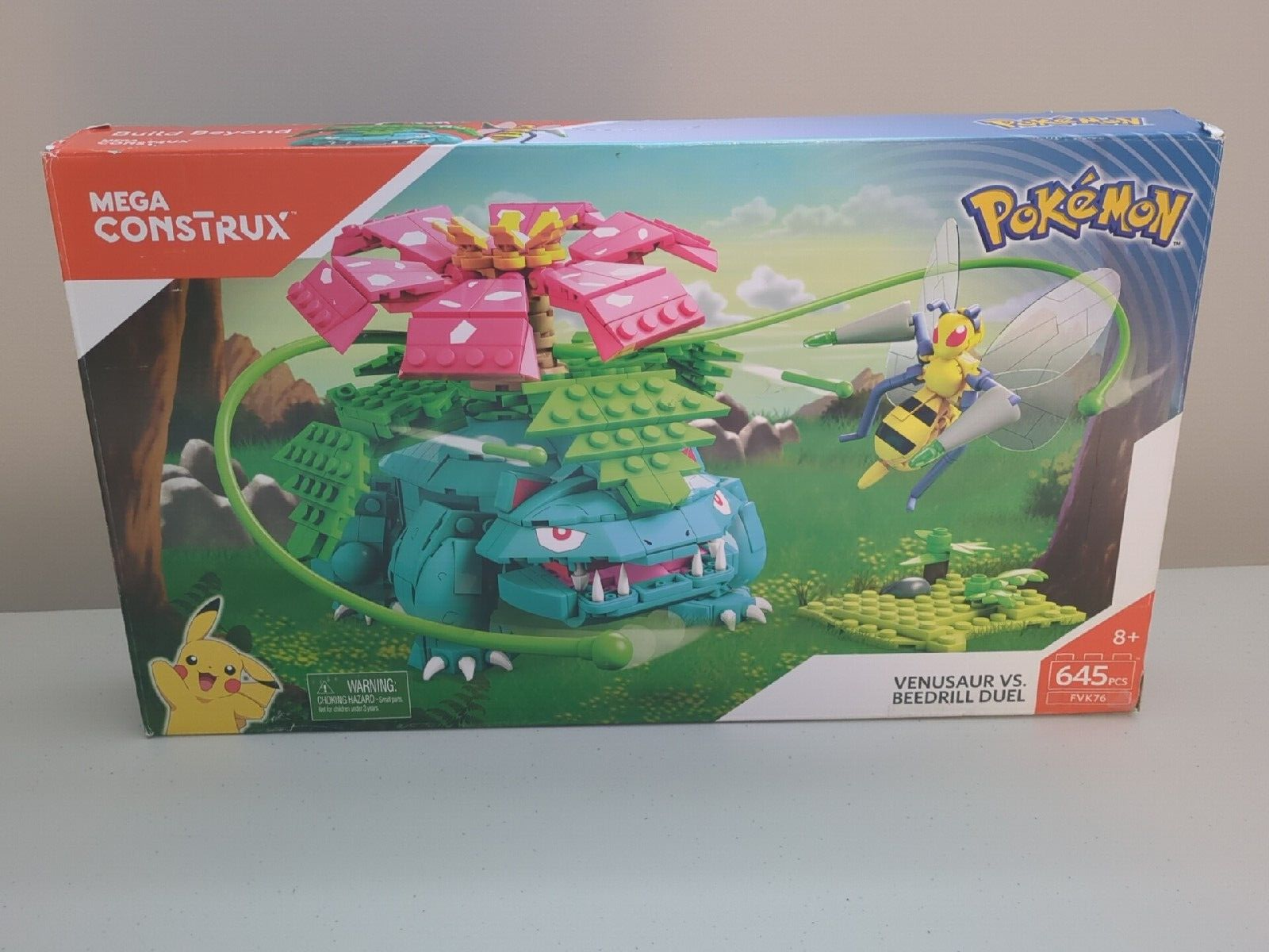 Mega Construx Pokemon Venusaur vs. Beedrill Duel Set FVK76 645 pcs Rare!