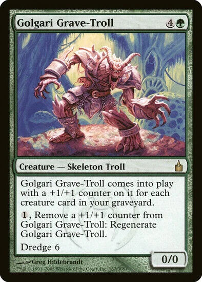 MTG: Magic The Gathering: Ravnica: Golgari Grave-Troll - Near Mint