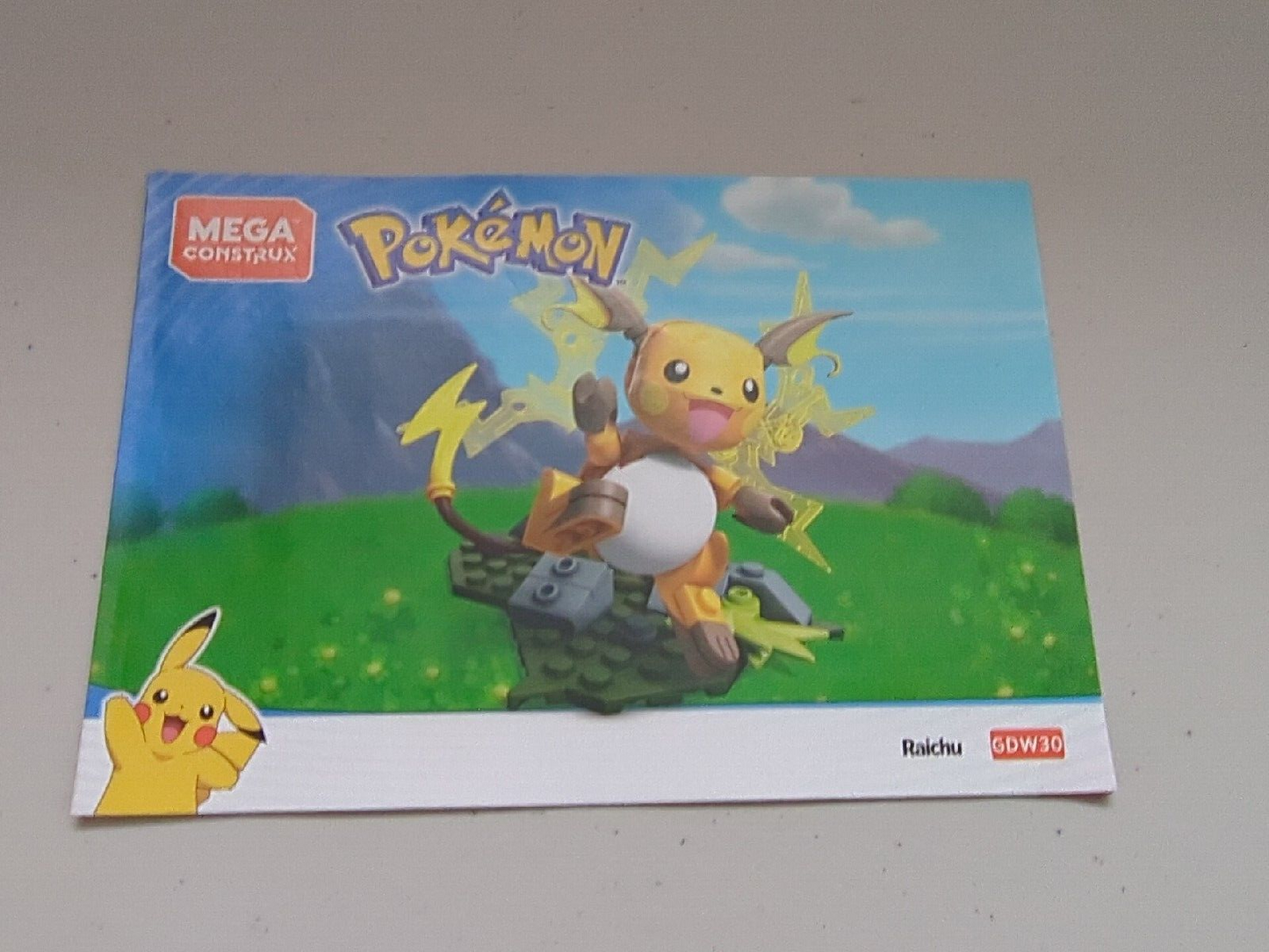 Mega Construx Pokemon Raichu GDW30 73 pcs Complete Set