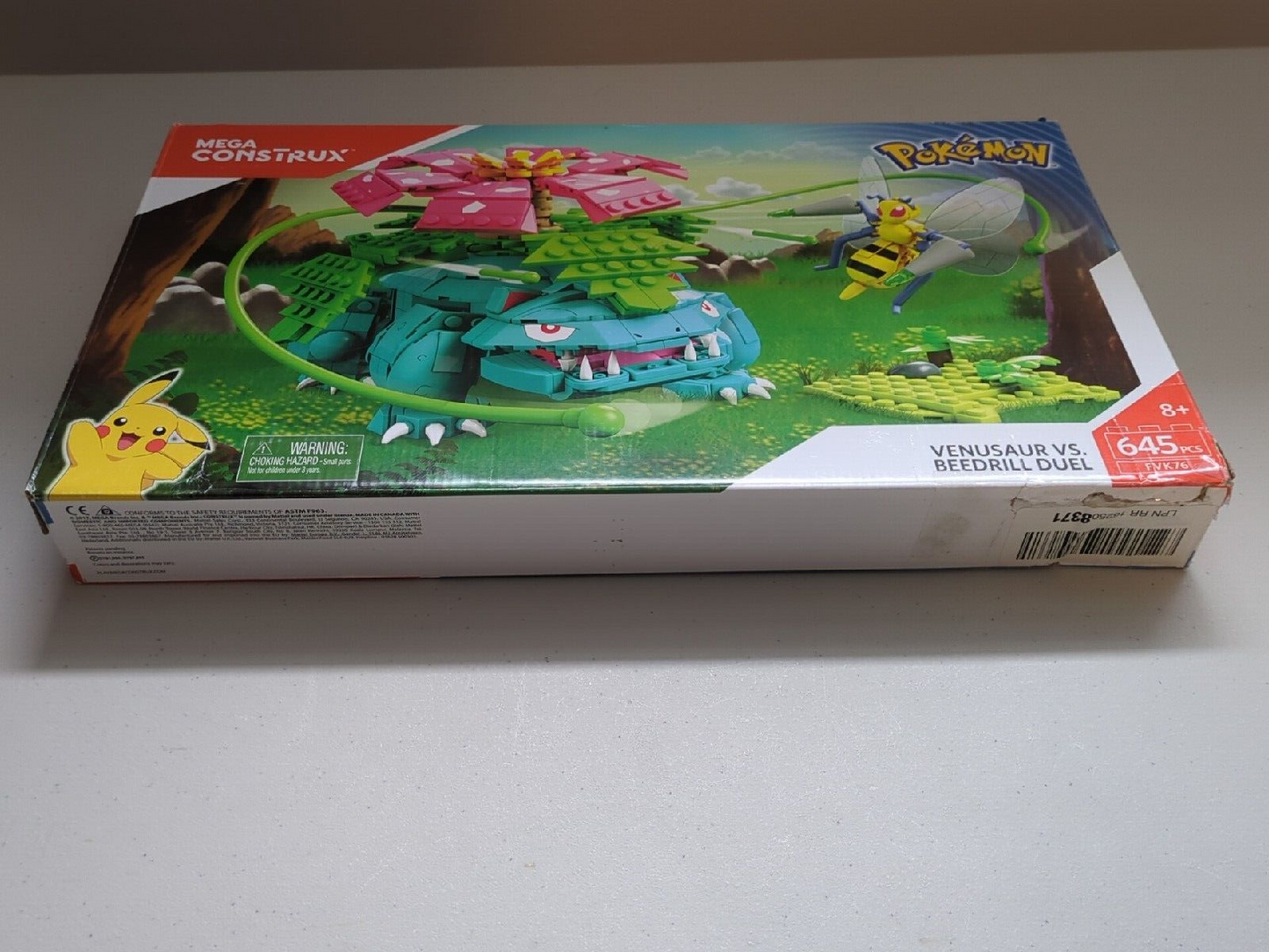 Mega Construx Pokemon Venusaur vs. Beedrill Duel Set FVK76 645 pcs Rare!