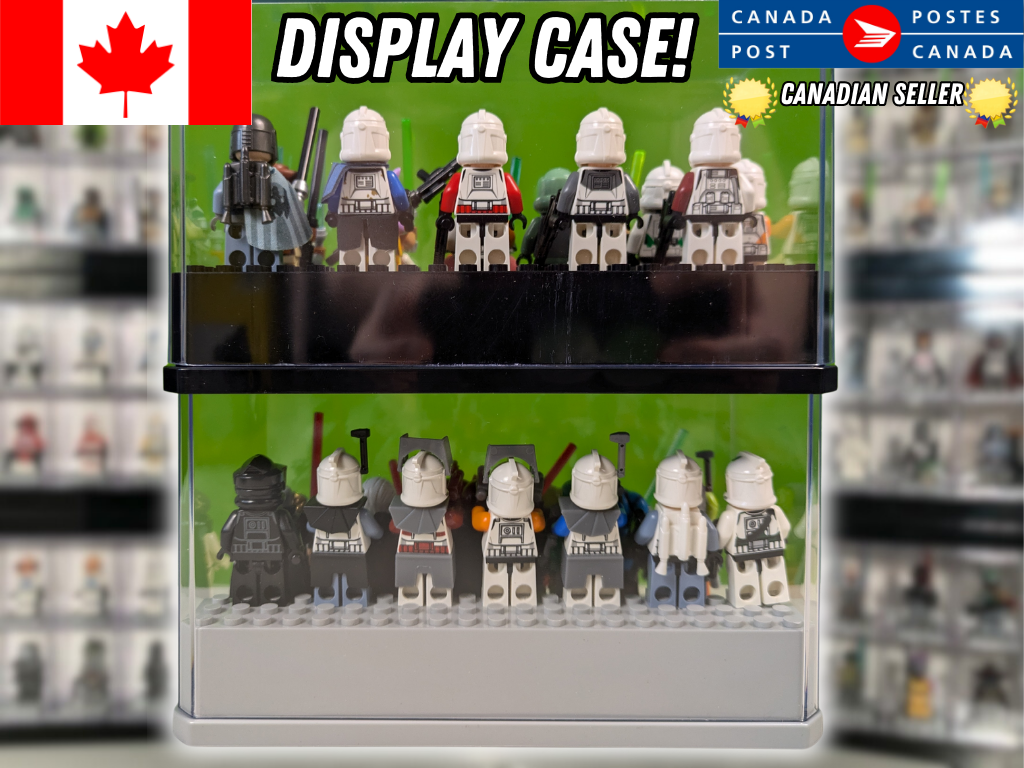 Building Blocks Dust Proof Lid Stackable Display Case For Lego Minifigures