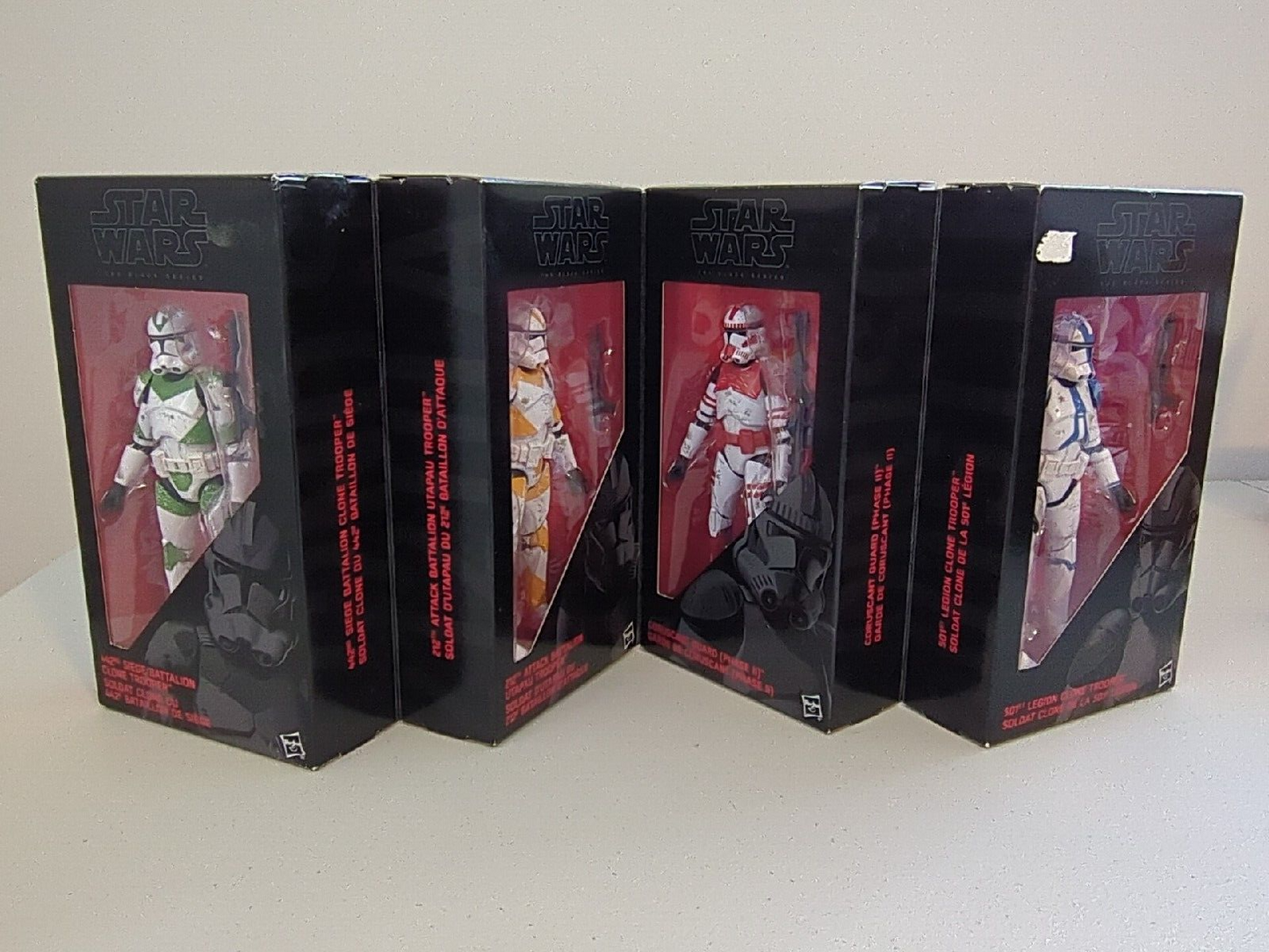 Star Wars Black Series Order 66 4 Pack Clone Troopers 6" EE Exclusive