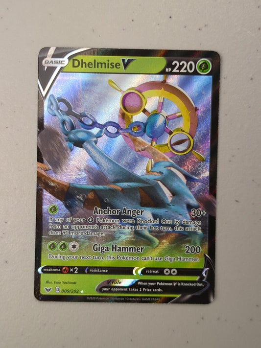 Dhelmise V - 009/202 - Ultra Rare Sword & Shield - Pokemon Card - NM