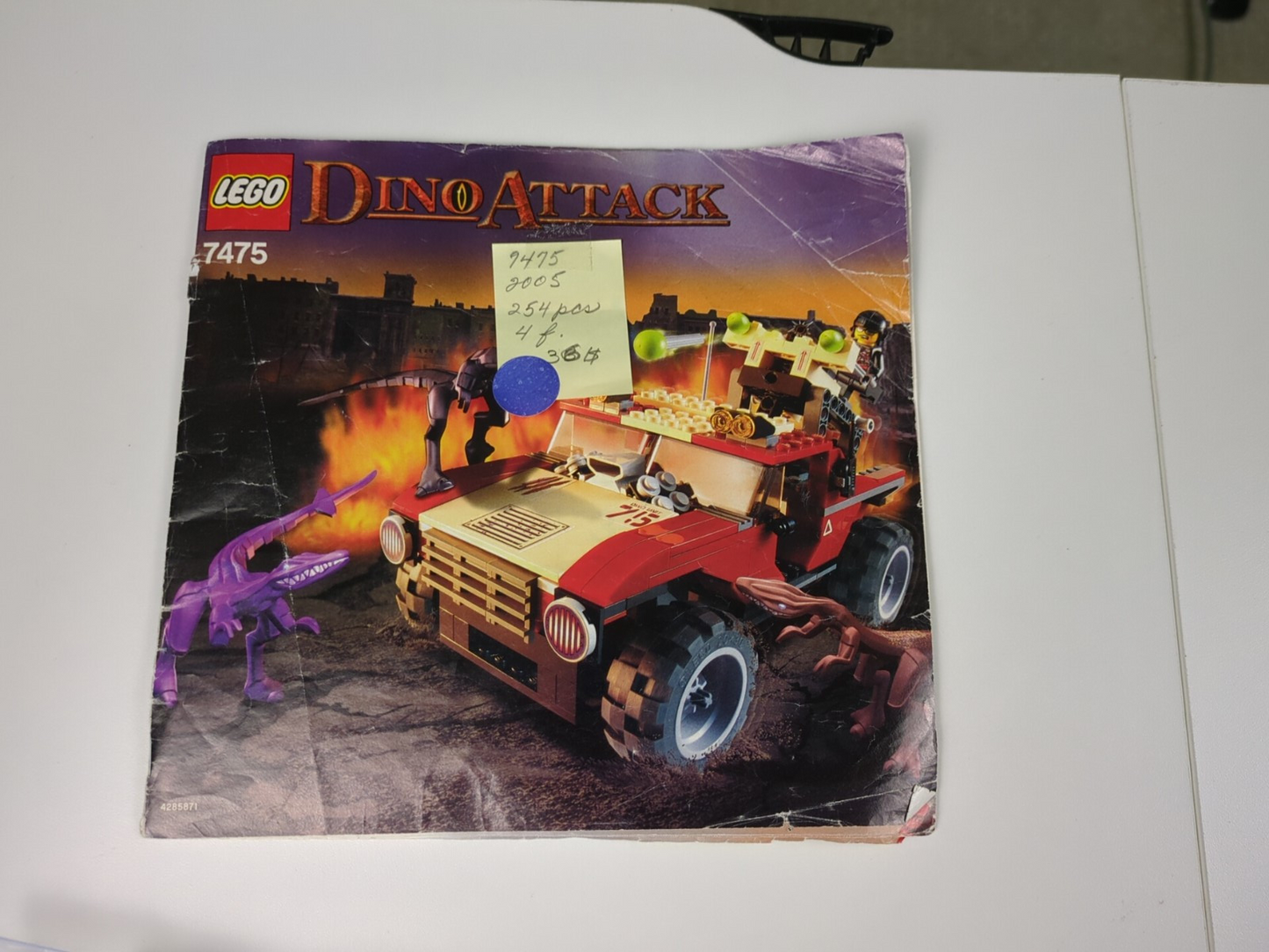 Lego Dino Attack: Fire Hammer vs. Mutant Lizards Set 7475 - w/ Instructions