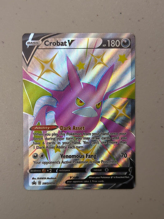 Crobat V - SWSH098 - Shiny Promo Sword & Shield Promos - Pokemon Card - NM