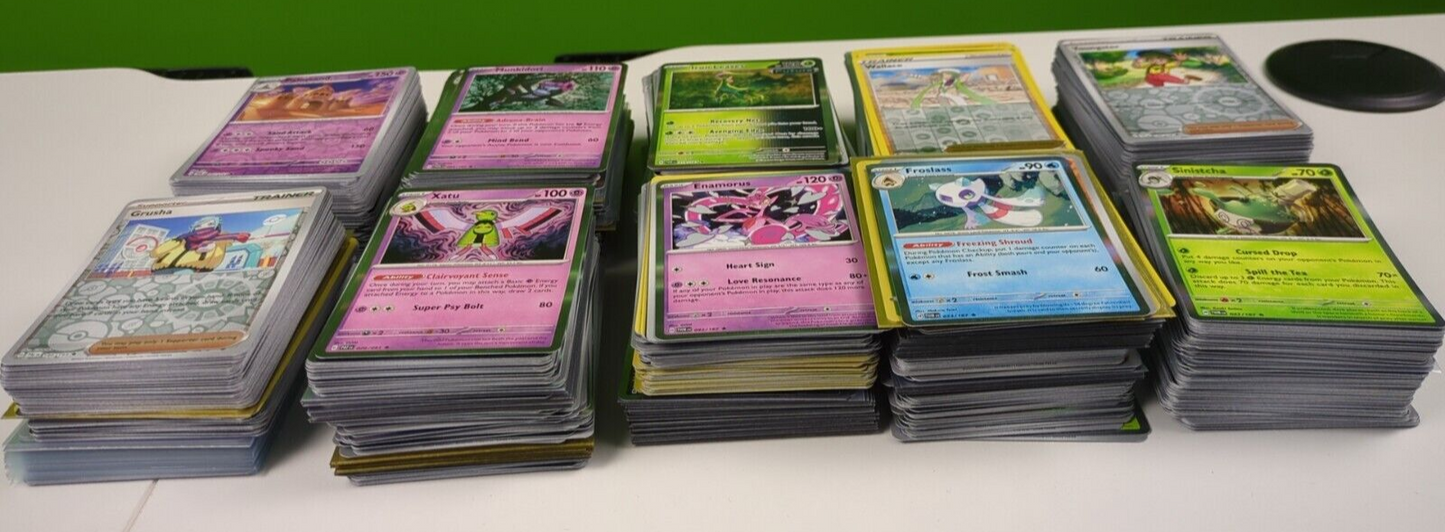 1000 Pokemon Holo Cards Bundle / Lot - Commons, Uncommons, Rares