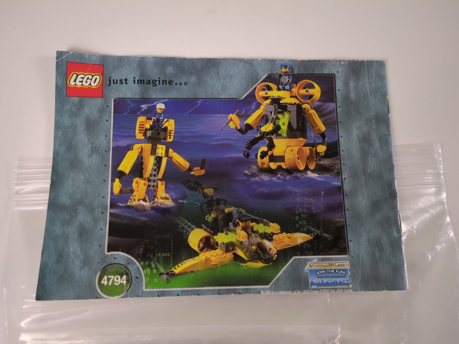 Lego Alpha Team: Alpha Team Command Sub Set 4794 w/ Instructions