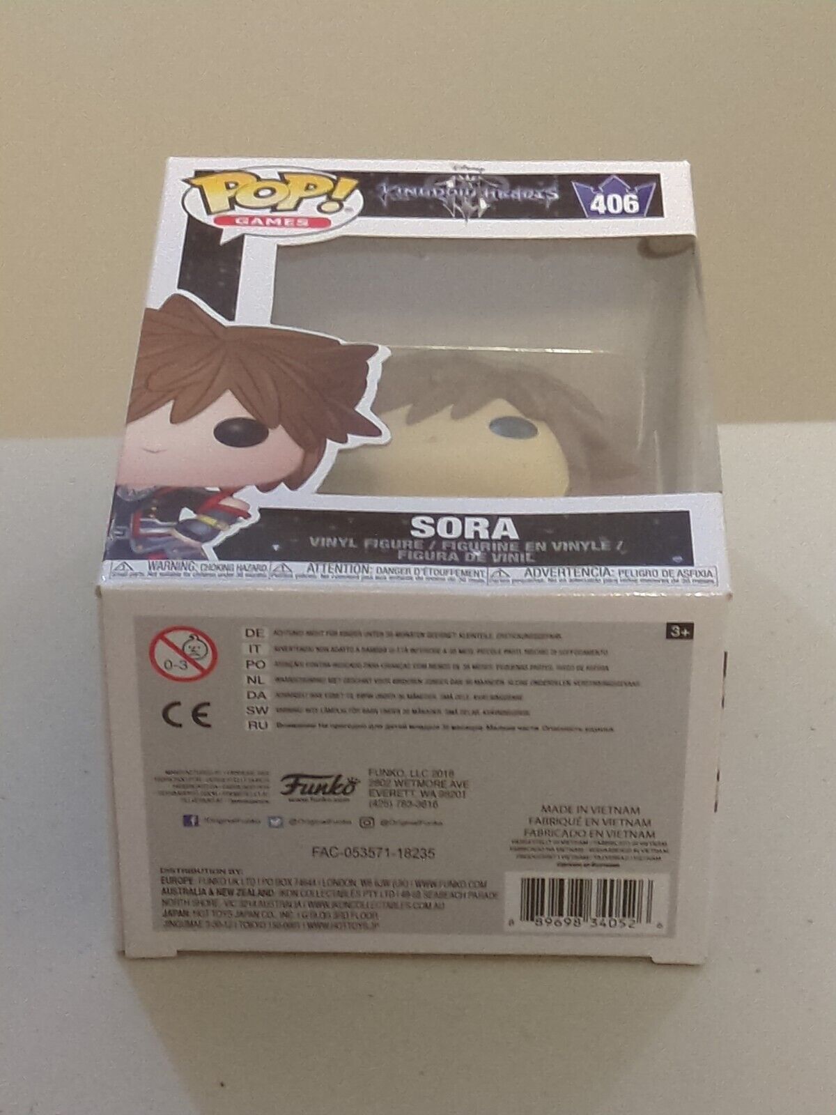 Funko Pop! Games Disney Kingdom Hearts III Sora #406 Vinyl Figure