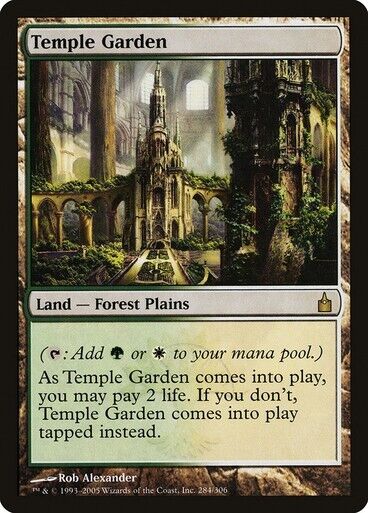 MTG: Magic The Gathering: Ravnica: Temple Garden - RARE - Near Mint!