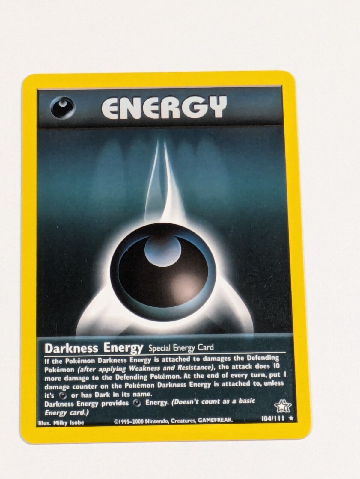 Darkness Energy - 104/111 - Rare Unlimited Neo Genesis  - Pokemon Card - NM