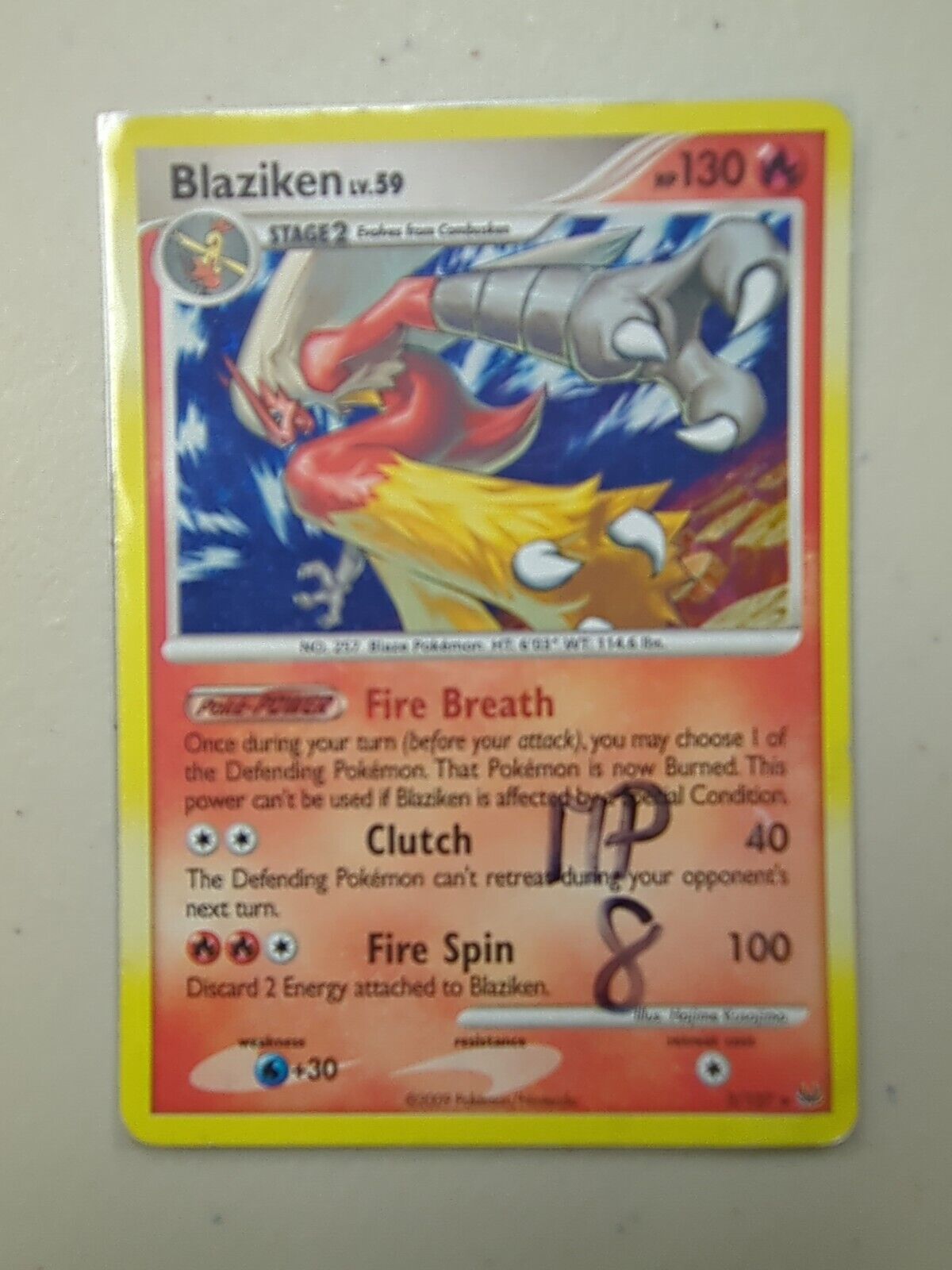 Blaziken - 3/127 - Holo Rare Platinum Set - Pokemon Card - MP