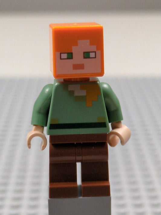 Lego Minecraft: Alex - Reddish Brown Legs min017 Sets 21121, 21169, 21179