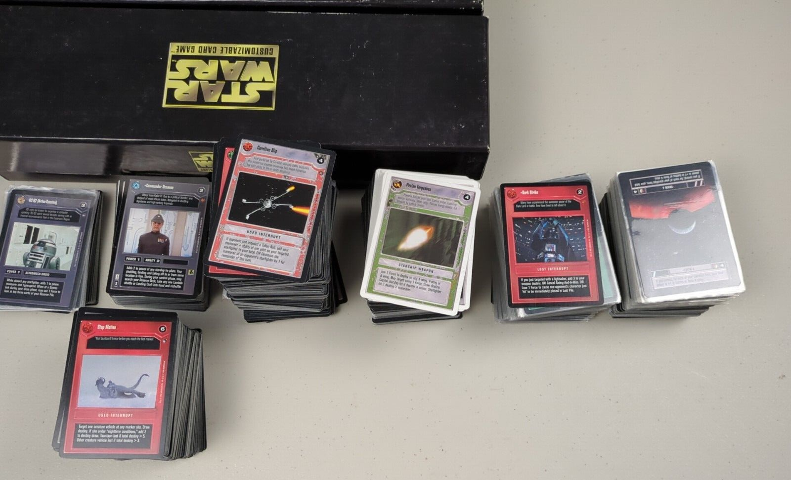 Star Wars Customizable Card Game (SWCCG) - Decipher Lot of 5,000 Cards