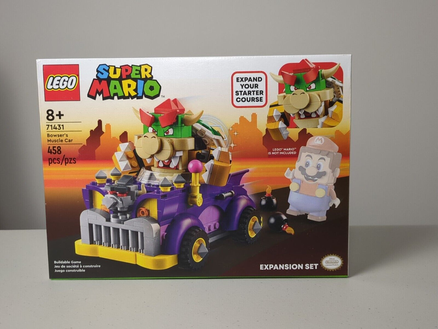 Lego Super Mario: Bowser's Muscle Car - Expansion Set 71431 Brand New Sealed