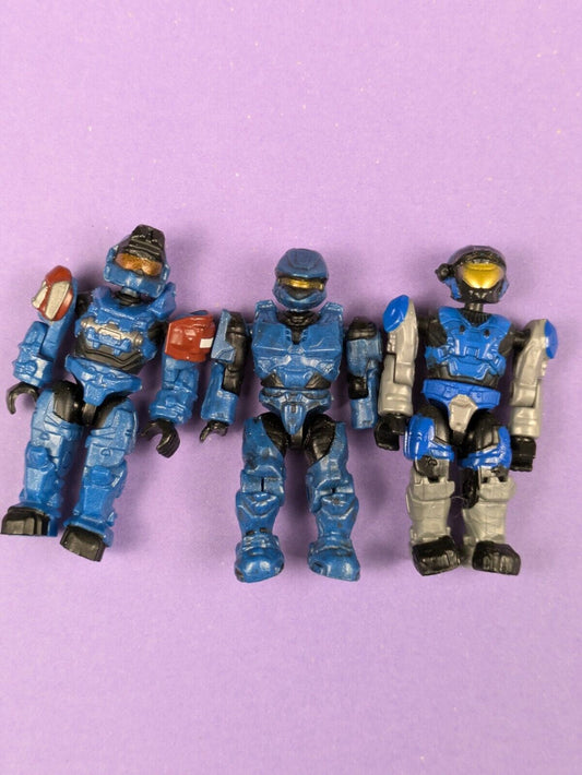 HALO Mega Bloks Classic Spartan Air Assault, Cobalt Blue Spartan/Grenadier