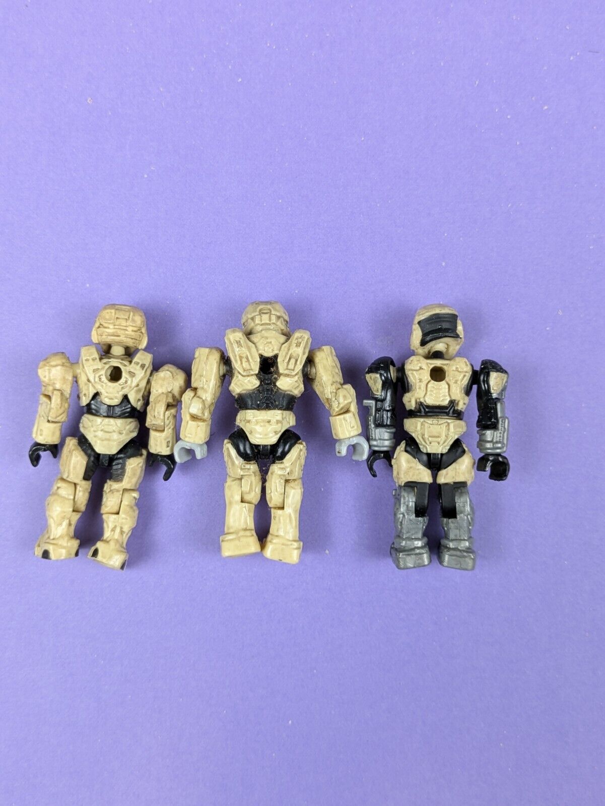 HALO Mega Bloks Construx UNSC Tan Spartan, Desert Marine Spartan, Mark V Spartan