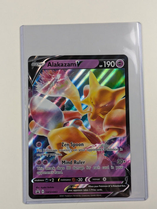 Alakazam V - SWSH083 - Oversized Promo Sword & Shield - Jumbo Pokemon Card - NM