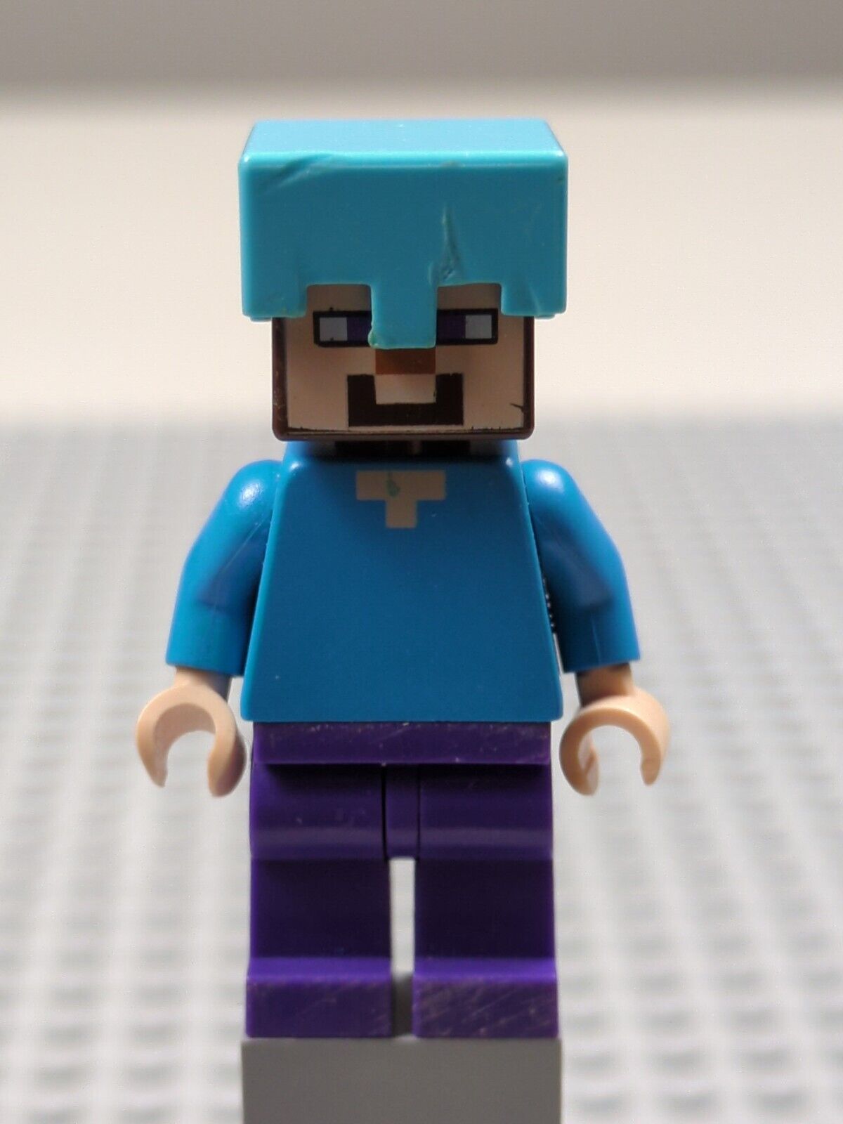 Lego Minecraft: Steve - Dark Purple Legs min020 Set 21122