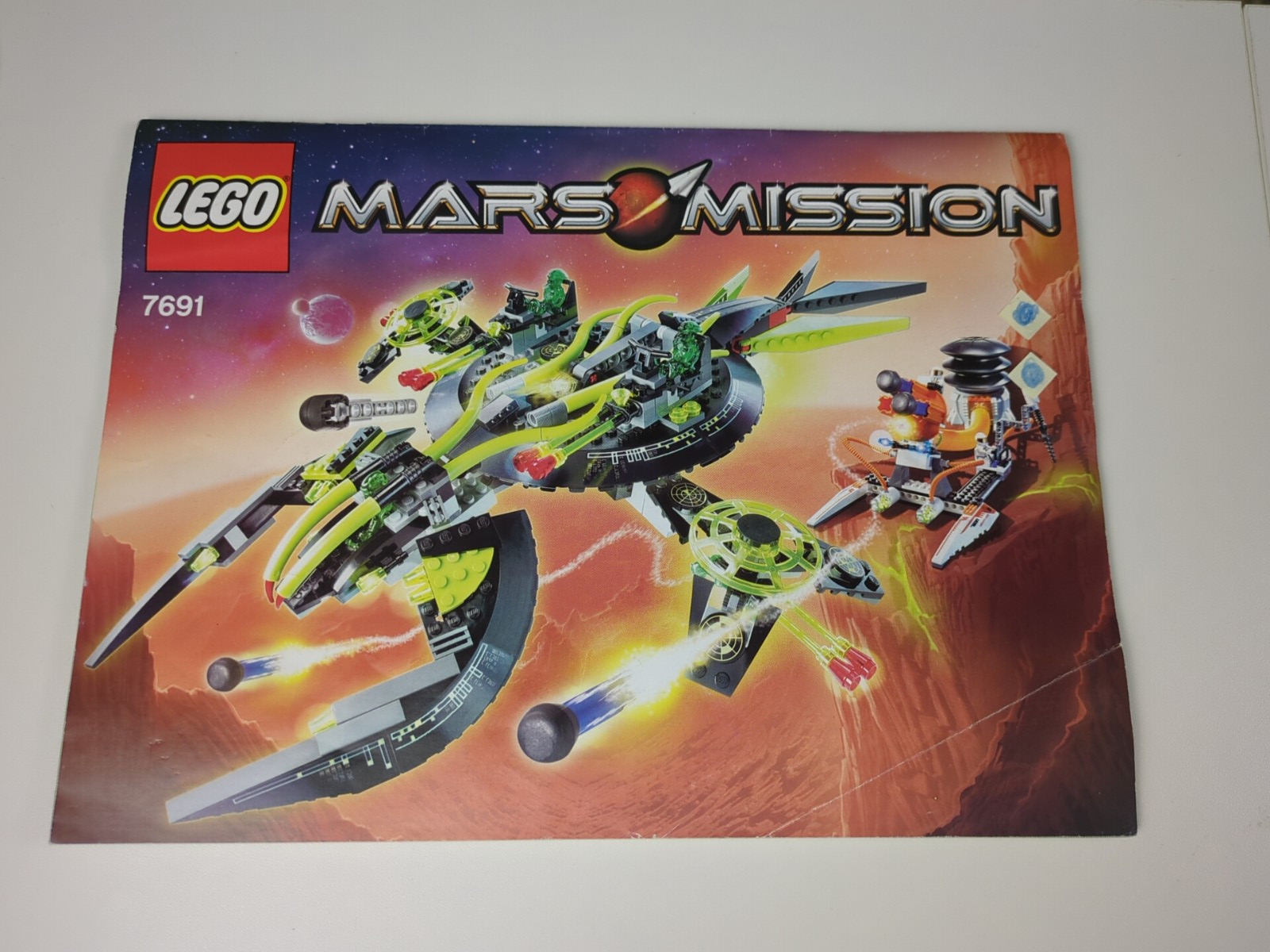 Lego Space: Mars Mission: ETX Alien Mothership Assault Set 7691 - w/ Instruction