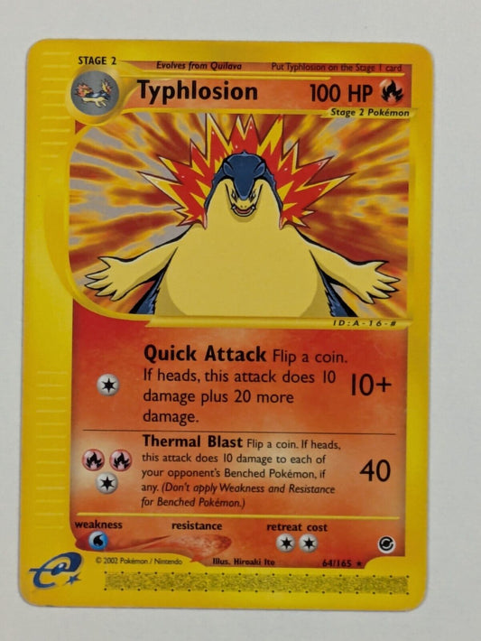 Typhlosion - 64/165 - Rare Expedition - Pokemon Card - LP