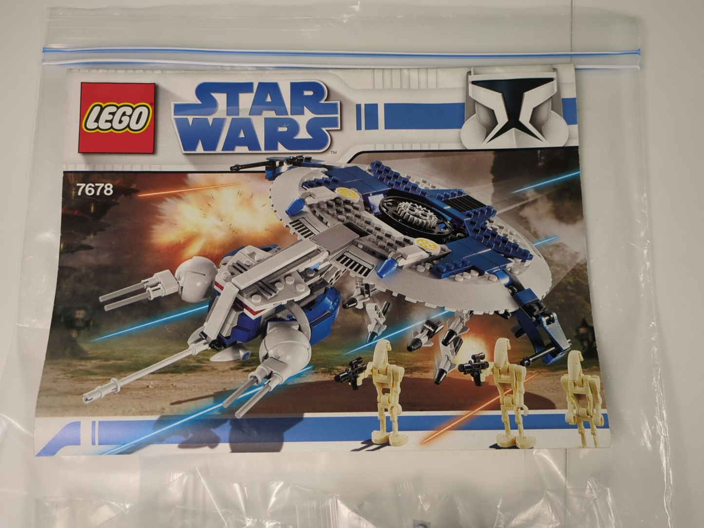 Lego Star Wars: The Clone Wars: Droid Gunship Set 7678 - w/ Instructions