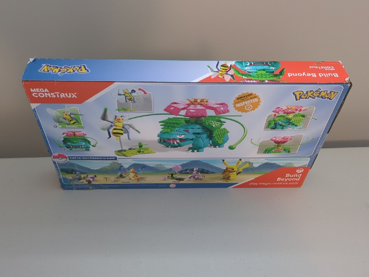 Mega Construx Pokemon Venusaur vs. Beedrill Duel Set FVK76 645 pcs Rare!