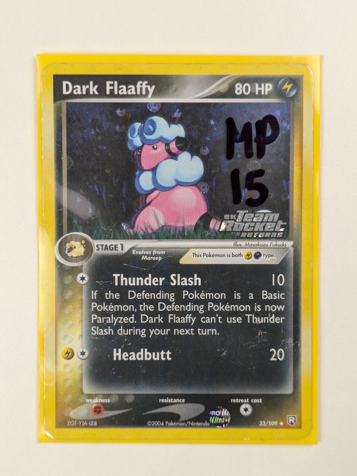 Dark Flaaffy - 33/109 - Reverse Holo EX Team Rocket Returns - Pokemon Card - MP