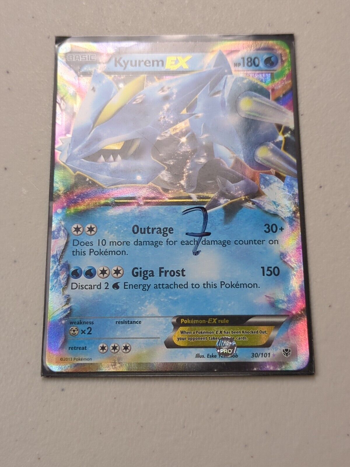 Kyurem EX - 30/101 - Ultra Rare Plasma Blast Set - Pokemon Card - NM