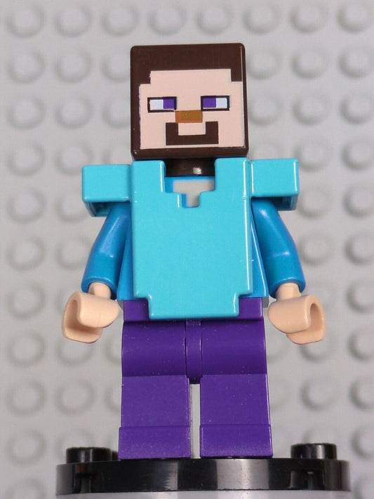 Lego Minecraft: Steve - Dark Purple Legs min020 Set 21122