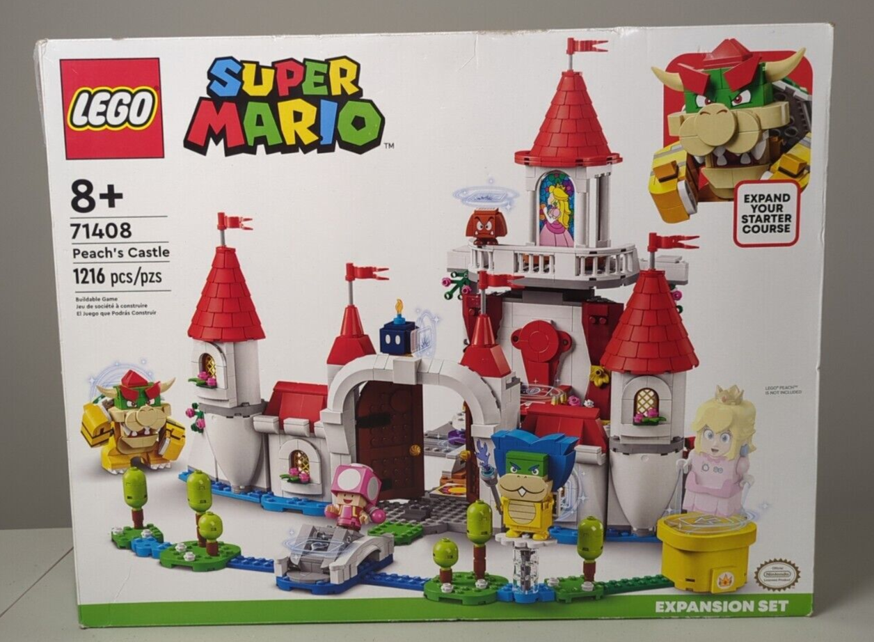 Lego Super Mario: Peach's Castle - Expansion Set 71408 New Sealed in Opened Box