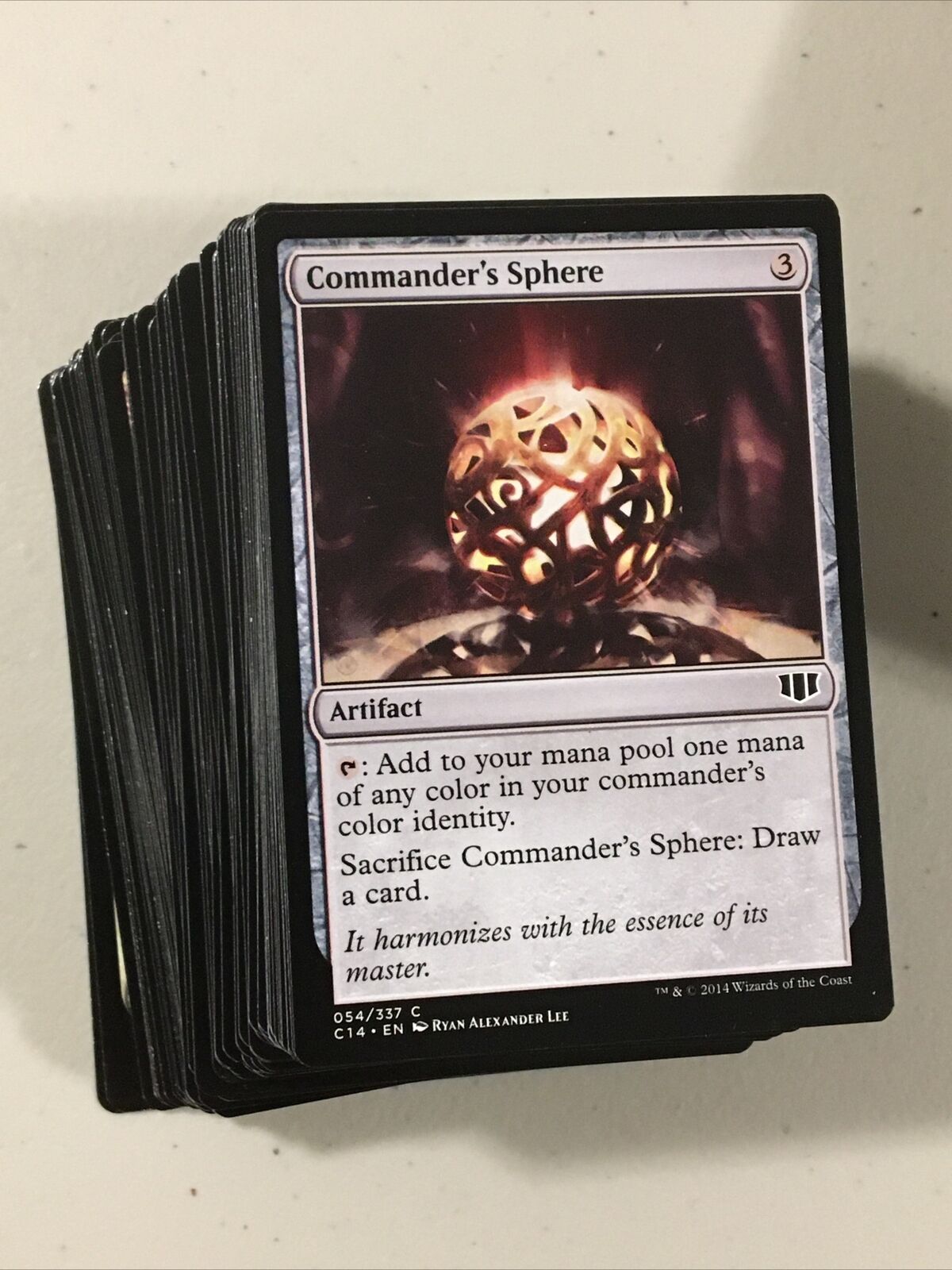 Magic the Gathering Forged in Stone Commander 2014 Deck - Missing 3 Cards