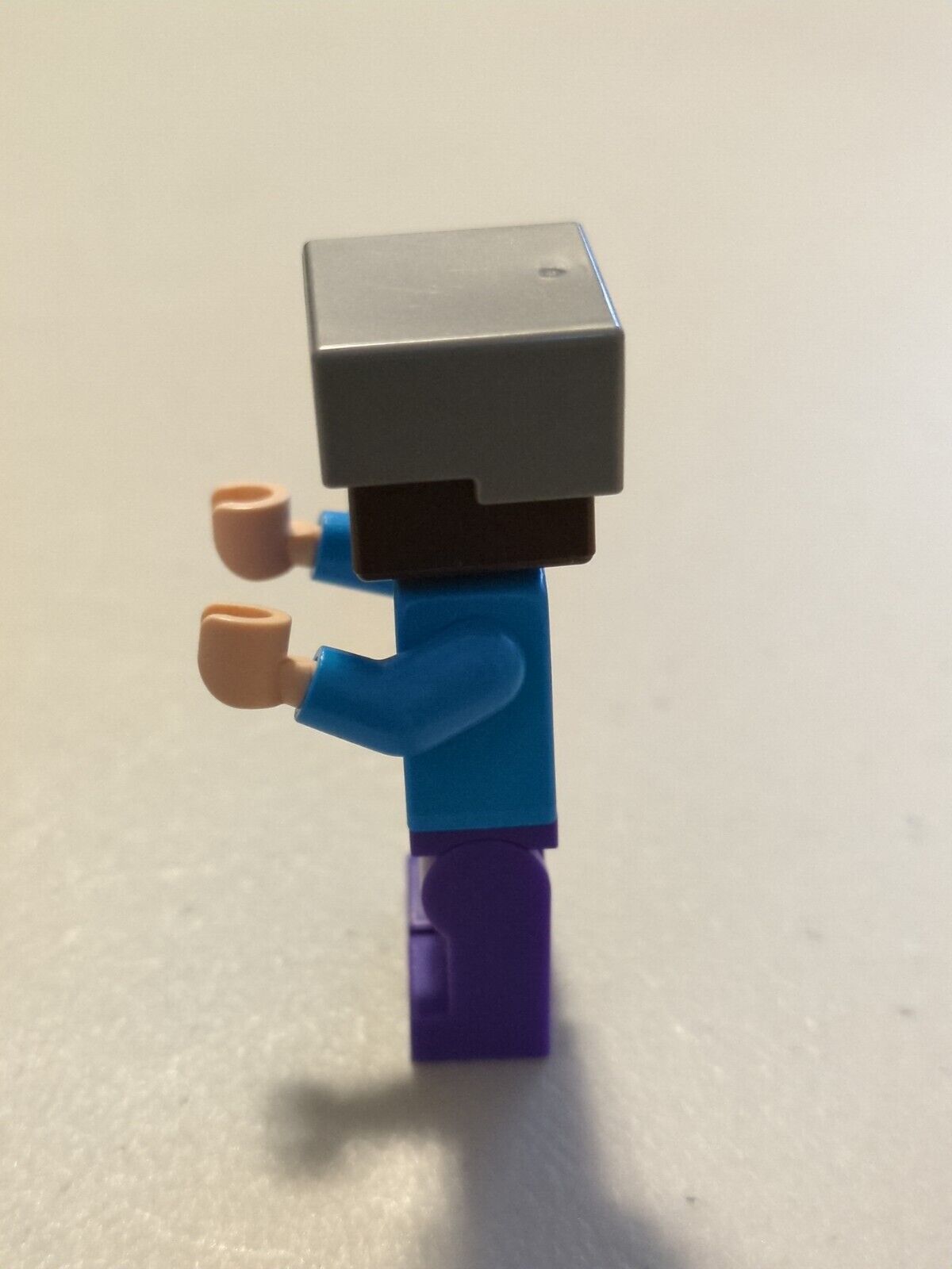 Lego Minecraft Steve - Flat Silver Helmet min016 From Sets 21121, 21125, 21141