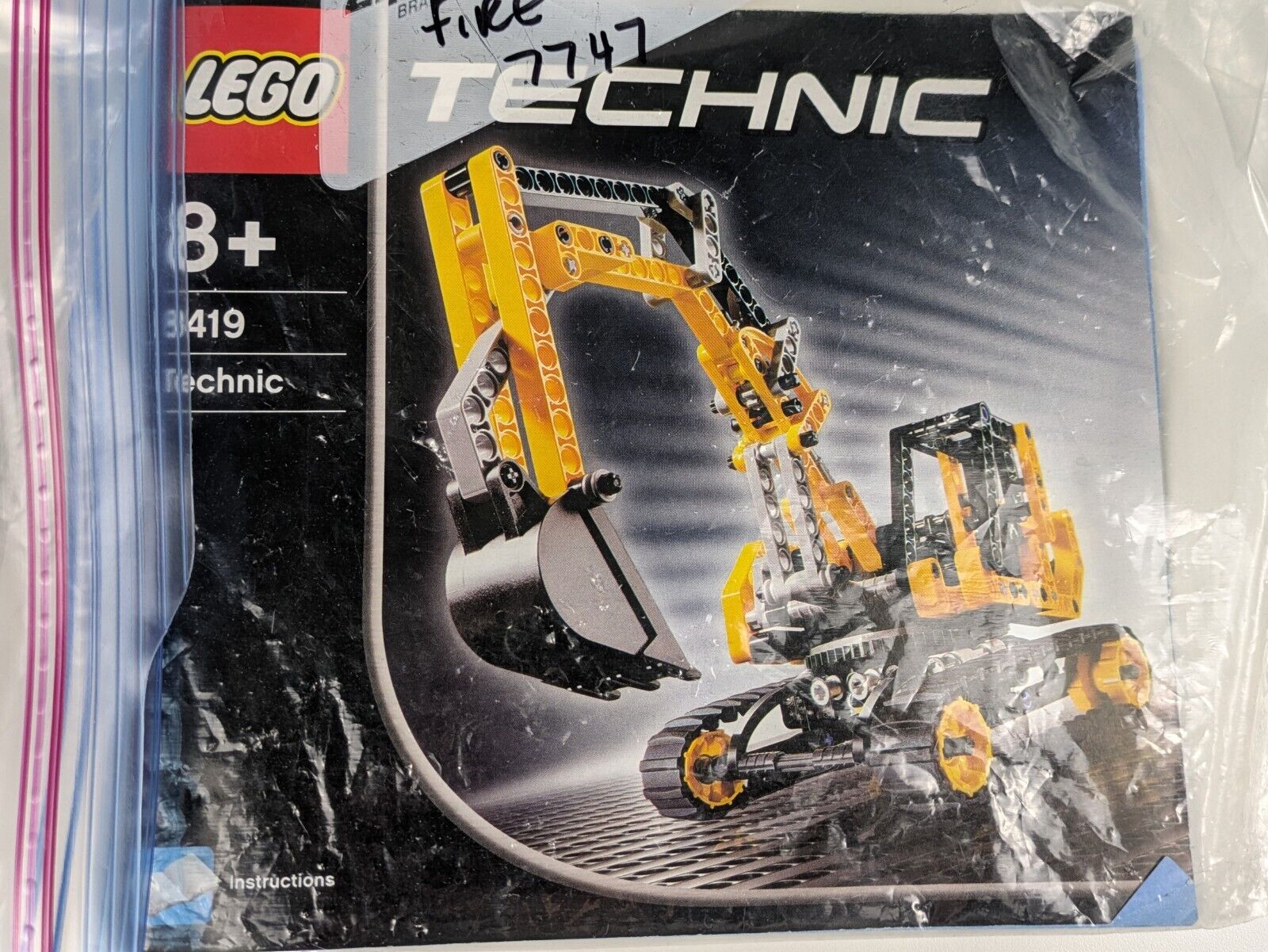 Lego Technic: Model: Construction: Excavator 8419 w/ Instructions