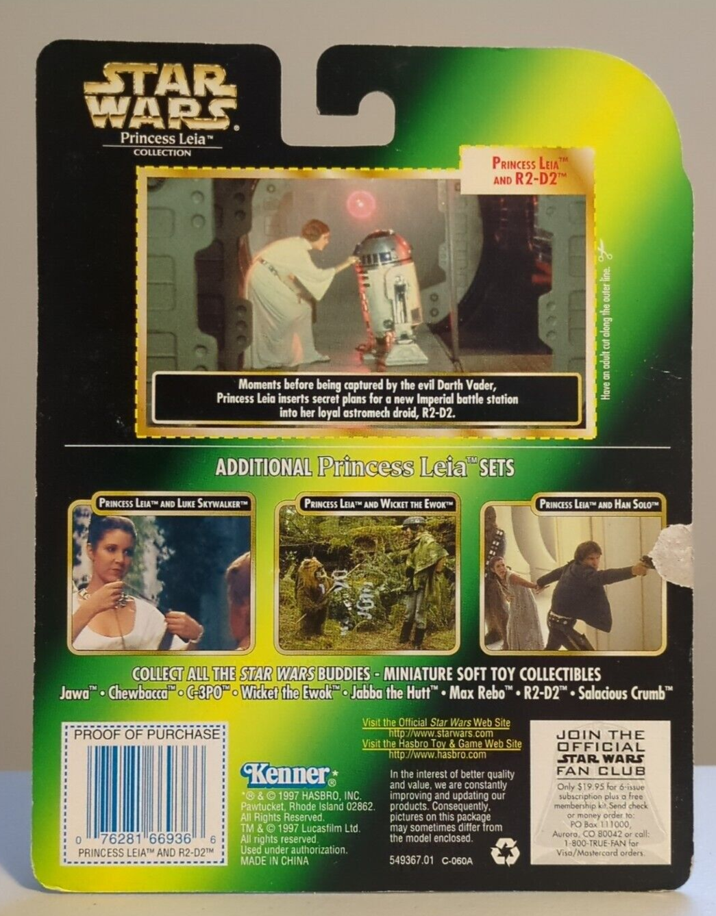 Star Wars Princess Leia Collection Leia & R2-D2 Action Figures Kenner 1997 NEW!