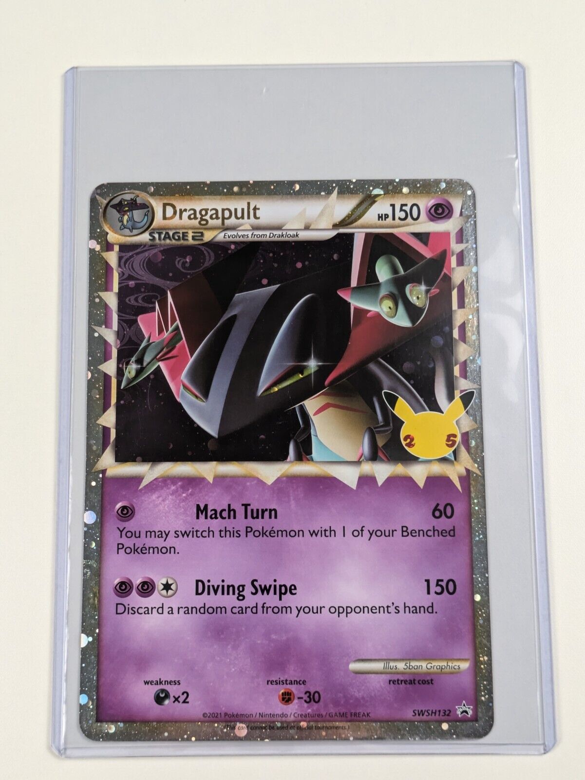 Dragapult Prime - SWSH132 - Oversized Promo Sword & Shield - Jumbo Pokemon- NM