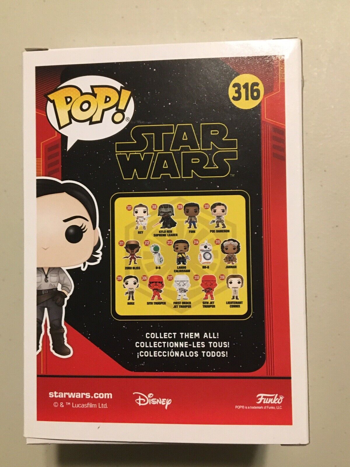 **NEW** Star Wars Rose #316 - Funko Pops **FAST SHIPPING**