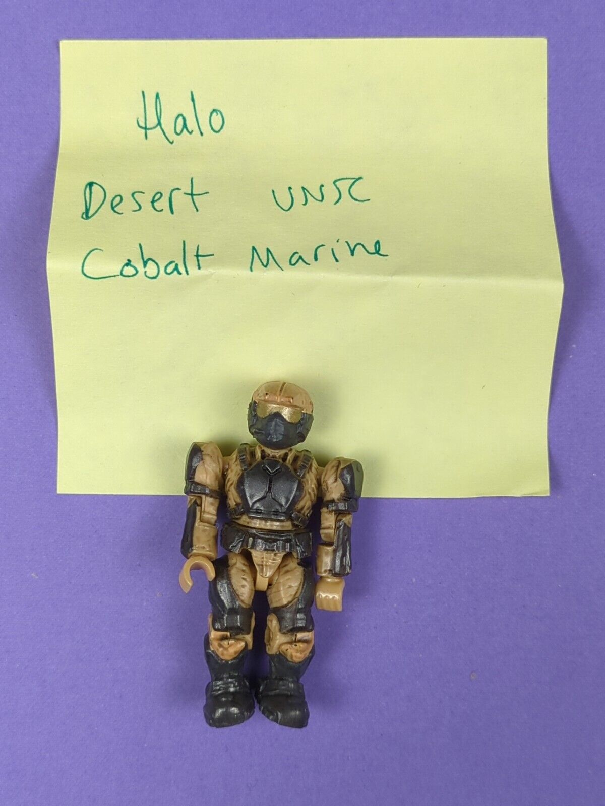 HALO Mega Bloks Desert UNSC Cobalt Marine, Spirit Dropship DPJ95 Elite Commander