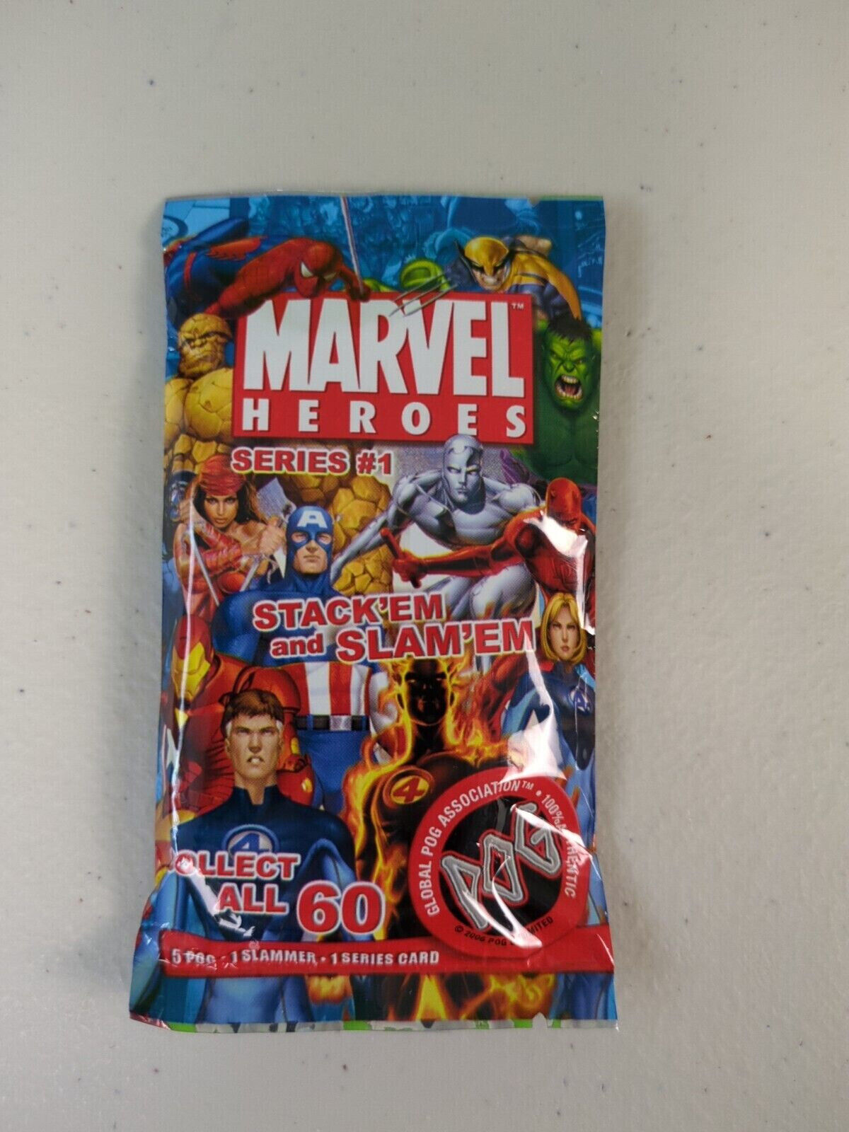 Marvel Heroes Series 1 POG Pack Stack'em and Slam'em 2006 New Sealed