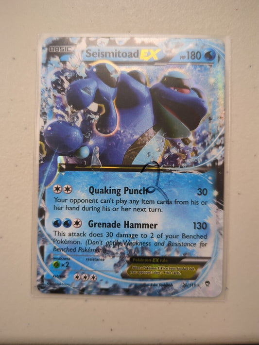 Seismitoad EX - 20/111 - Ultra Rare Furious Fists Set - Pokemon Card - NM