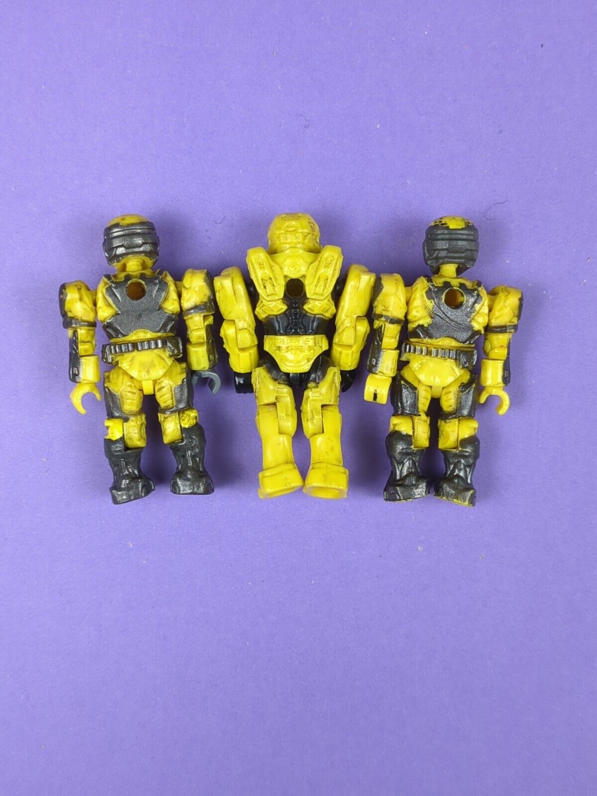 HALO Mega Bloks Yellow UNSC Marine, Yellow Spartan, Marine Avec 96954 Series 3