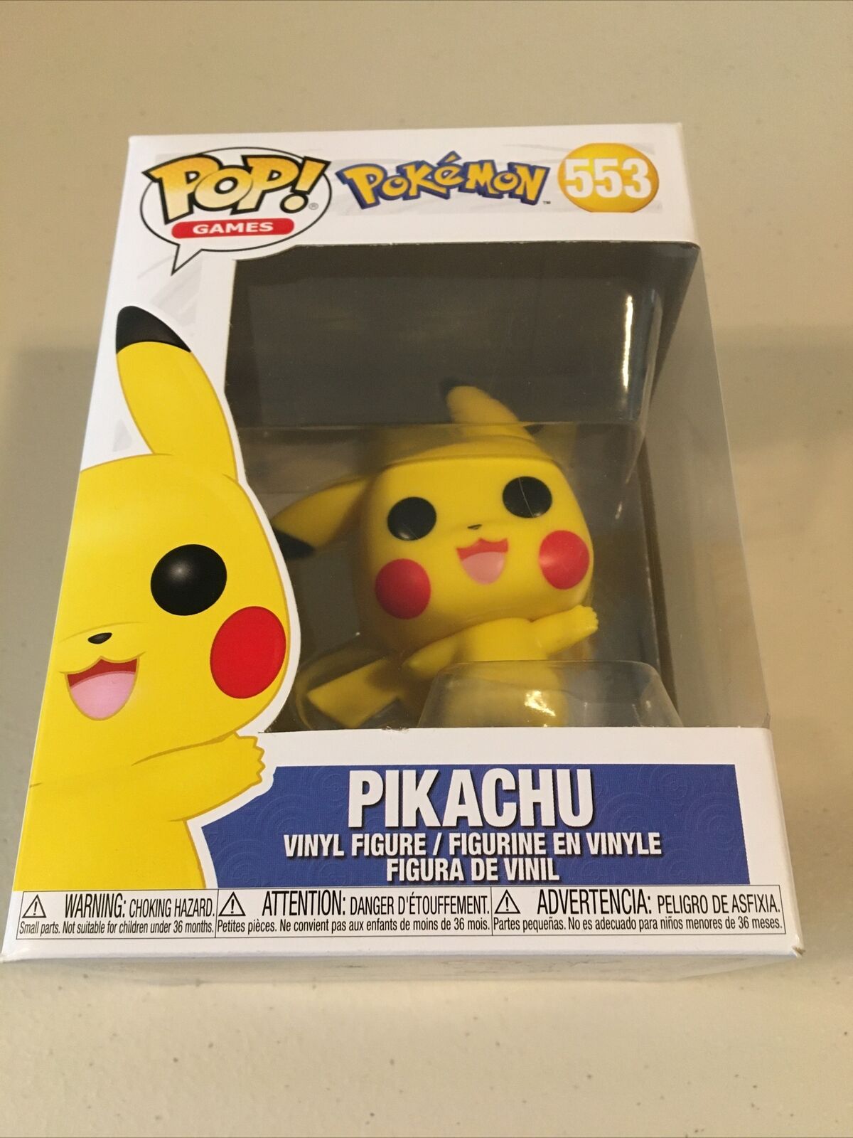 **BRAND NEW** FUNKO POP Pokémon: Pikachu #553 Vinyl Figurine **FAST SHIPPING**