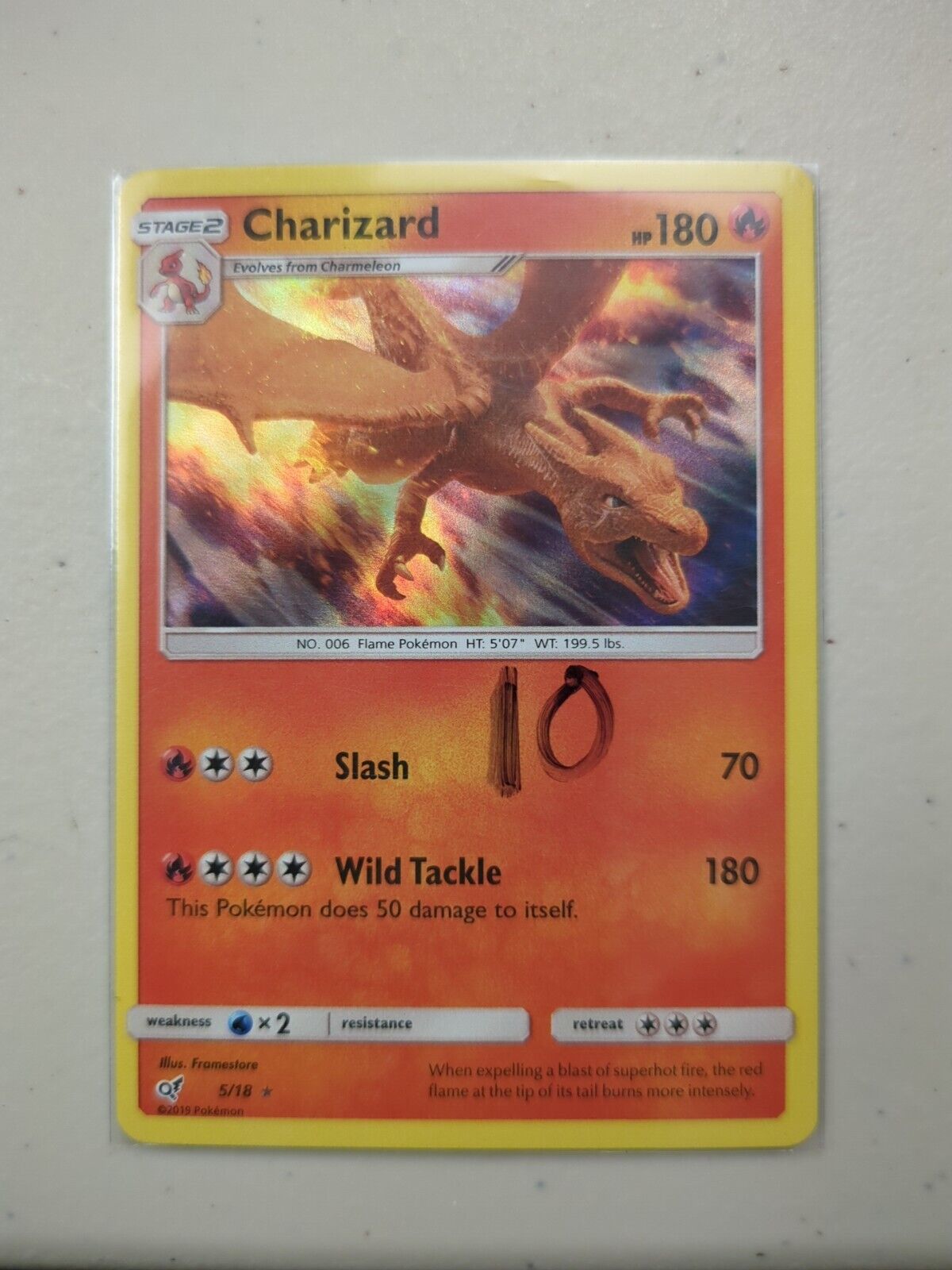 Charizard - 5/18 - Ultra Rare Detective Pikachu Set - Pokemon Card - NM