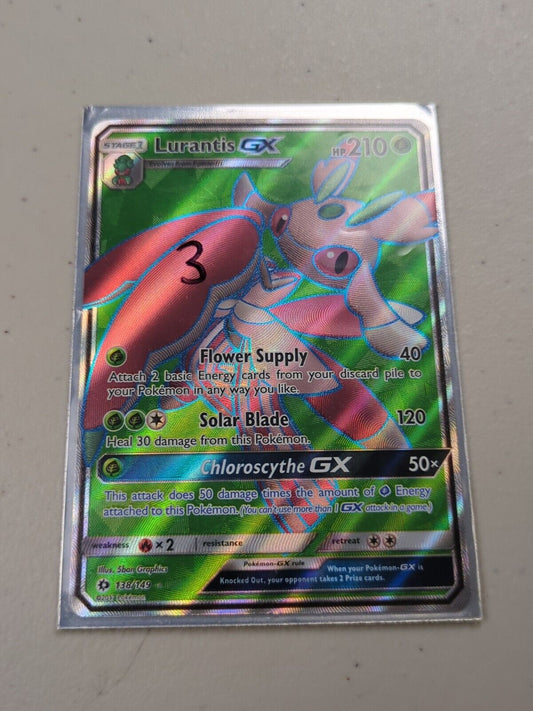 Lurantis GX - 138/149 - Full Art Ultra Rare Sun & Moon Set - Pokemon Card - NM