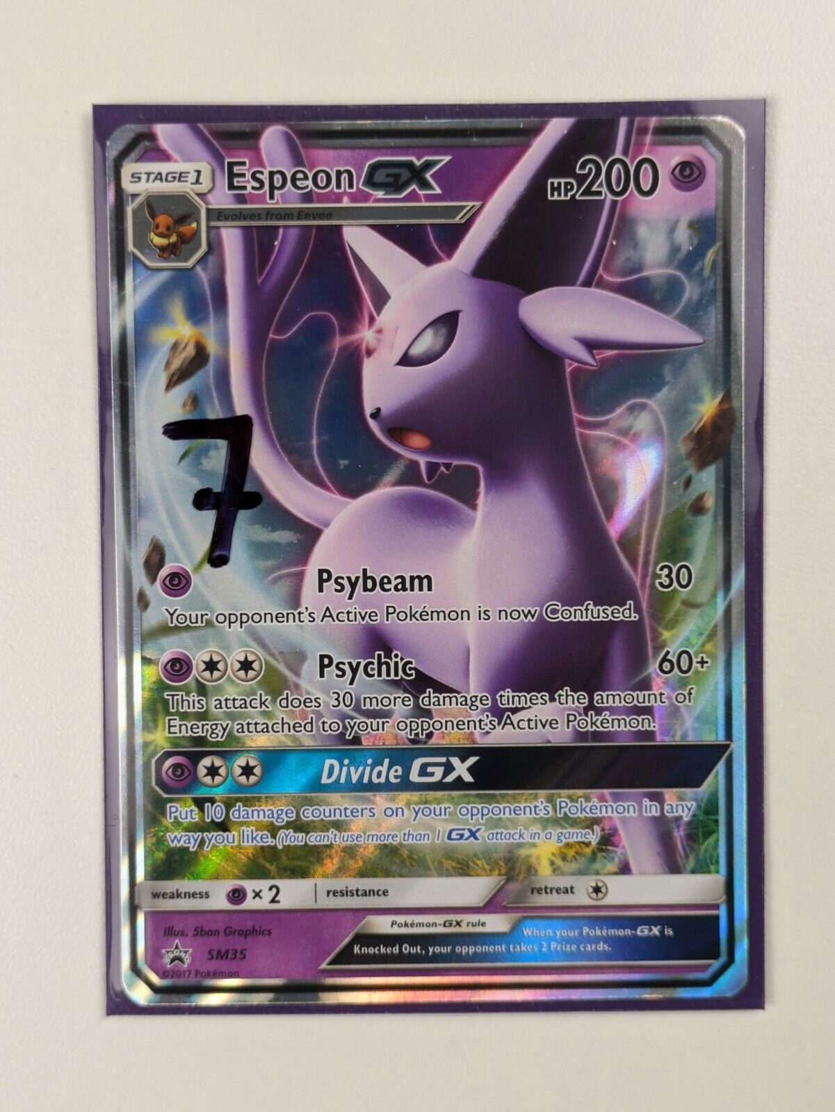 Espeon GX - SM35 - Promo Sun & Moon Promos - Pokemon Card - NM