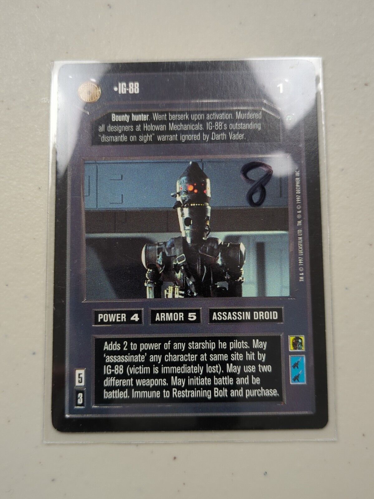 Star Wars Customizable Card Game: Dagobah IG-88 - Decipher