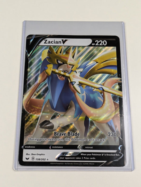 Zacian V - 138/202 - Oversized Promo Sword & Shield - Jumbo Pokemon Card - NM